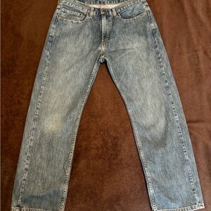 Blue Straight Leg Jeans
